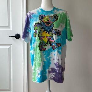Liquid Blue Size Large Grateful Dead Bear Tshirt
